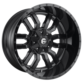 20x9 Fuel Offroad Wheels D596 Sledge 6x135/6x139.7 1 Offset 106.1 Centerbore Matte Black