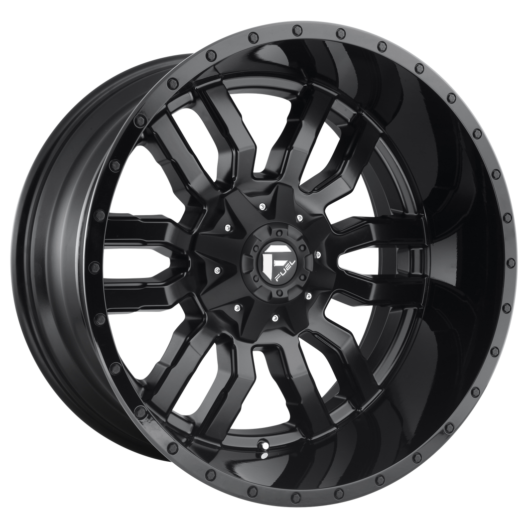 20x9 Fuel Offroad Wheels D596 Sledge 6x135/6x139.7 1 Offset 106.1 Centerbore Matte Black