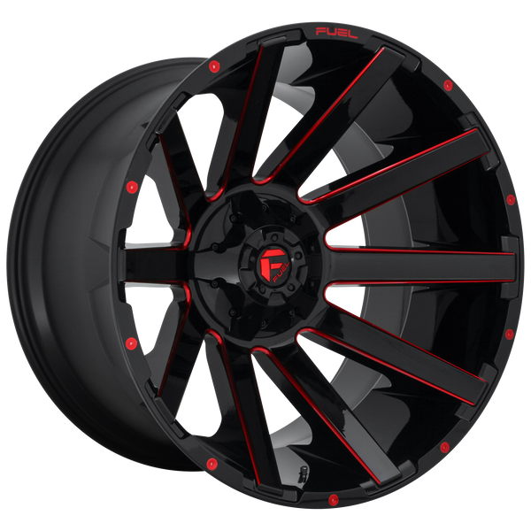 22x12 Fuel Offroad Wheels D643 Contra 5x114.3/5x127 -44 Offset 78.1 Centerbore Gloss Black