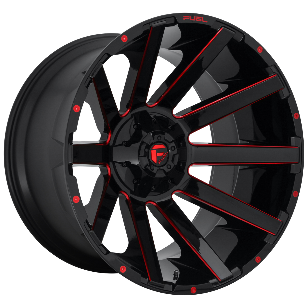 22x12 Fuel Offroad Wheels D643 Contra 5x114.3/5x127 -44 Offset 78.1 Centerbore Gloss Black