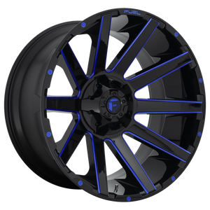 24x12 Fuel Offroad Wheels D644 Contra 6x135/6x139.7 -44 Offset 106.1 Centerbore Gloss Black