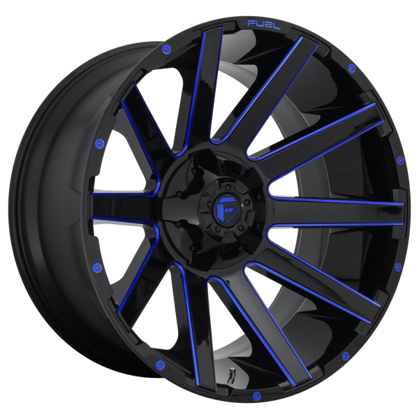 24x12 Fuel Offroad Wheels D644 Contra 6x135/6x139.7 -44 Offset 106.1 Centerbore Gloss Black