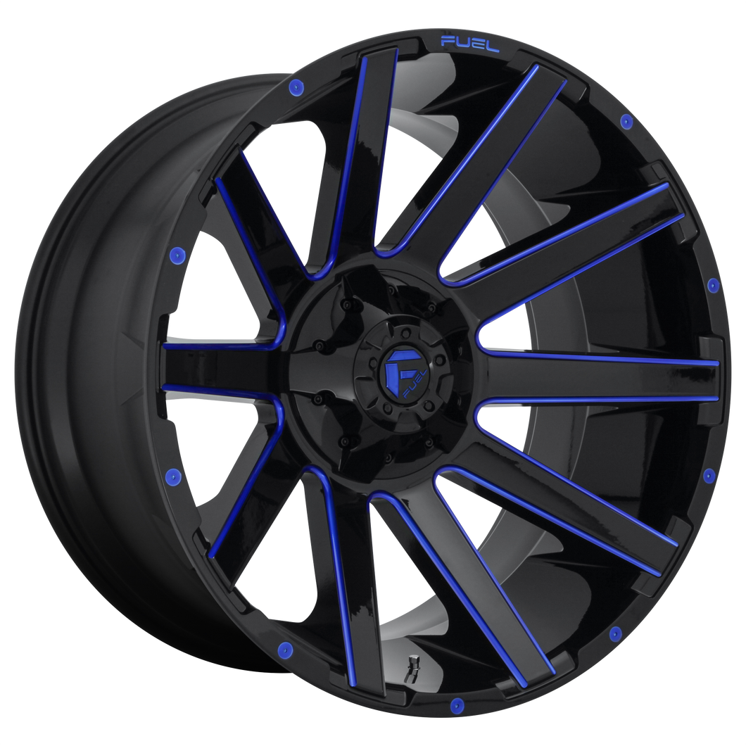 24x12 Fuel Offroad Wheels D644 Contra 6x135/6x139.7 -44 Offset 106.1 Centerbore Gloss Black