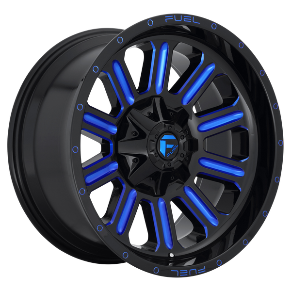 20x12 Fuel Offroad Wheels D646 Hardline 8x170 -44 Offset 125.1 Centerbore Gloss Black