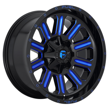 18x9 Fuel Offroad Wheels D646 Hardline 5x114.3/5x127 -12 Offset 78.1 Centerbore Gloss Black