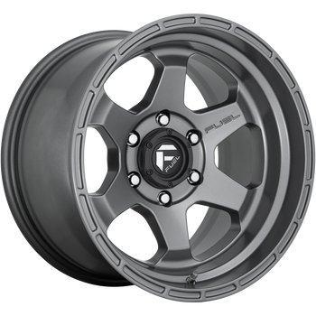 17x9 Fuel Offroad Wheels D665 Shok 6x139.7 -12 Offset 106.1 Centerbore Gunmetal