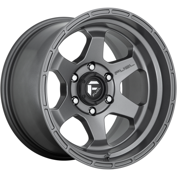 17x9 Fuel Offroad Wheels D665 Shok 6x139.7 1 Offset 106.1 Centerbore Gunmetal