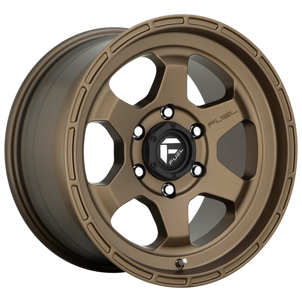 17x9 Fuel Offroad Wheels D666 Shok 6x139.7 -12 Offset 106.1 Centerbore Bronze