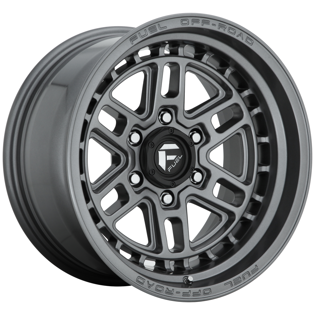 17x9 Fuel Offroad Wheels D668 Nitro 5x139.7 -12 Offset 78.1 Centerbore Gunmetal