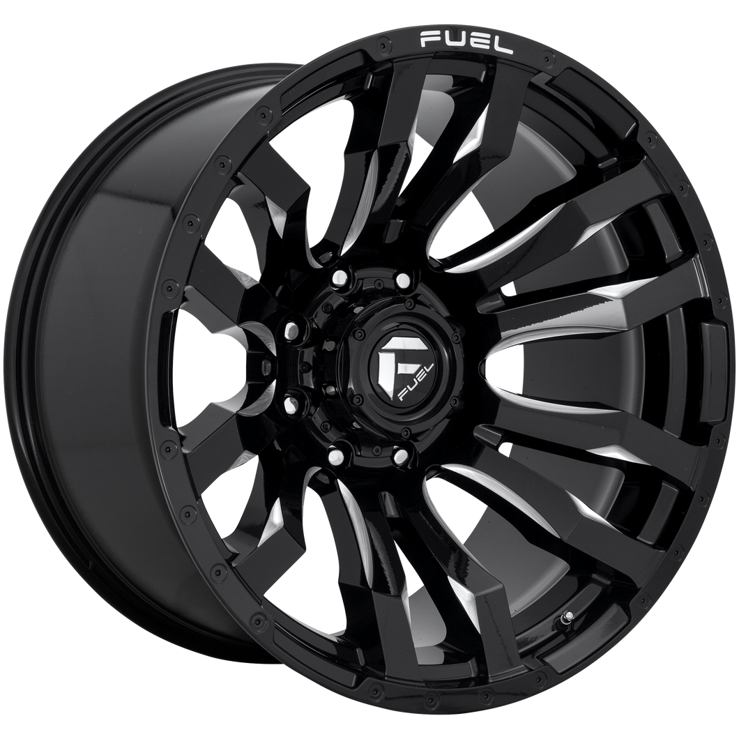 20x10 Fuel Offroad Wheels D673 Blitz 8x180 -18 Offset 124.2 Centerbore Gloss Black