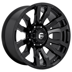 20x10 Fuel Offroad Wheels D675 Blitz 8x165.1 -18 Offset 125.1 Centerbore Gloss Black