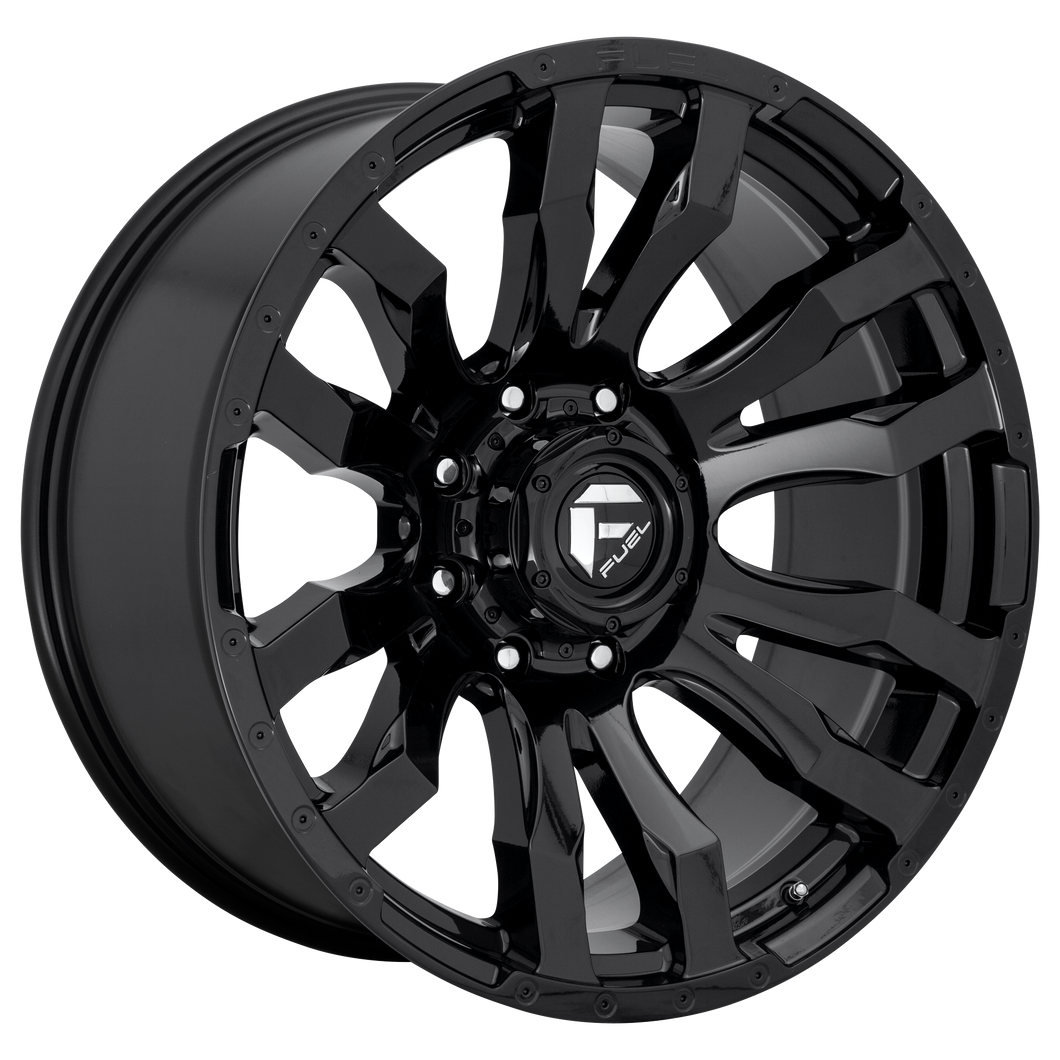 20x10 Fuel Offroad Wheels D675 Blitz 8x165.1 -18 Offset 125.1 Centerbore Gloss Black