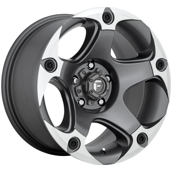 17x9 Fuel Offroad Wheels D684 Menace 5x127 -12 Offset 71.5 Centerbore Gunmetal