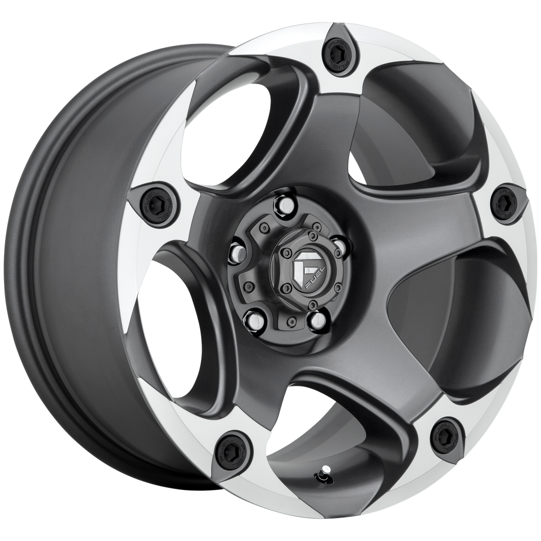 17x9 Fuel Offroad Wheels D684 Menace 5x127 -12 Offset 71.5 Centerbore Gunmetal