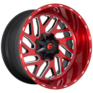 24x12 Fuel Offroad Wheels D691 Triton 8x180 -44 Offset 124.3 Centerbore Candy Red