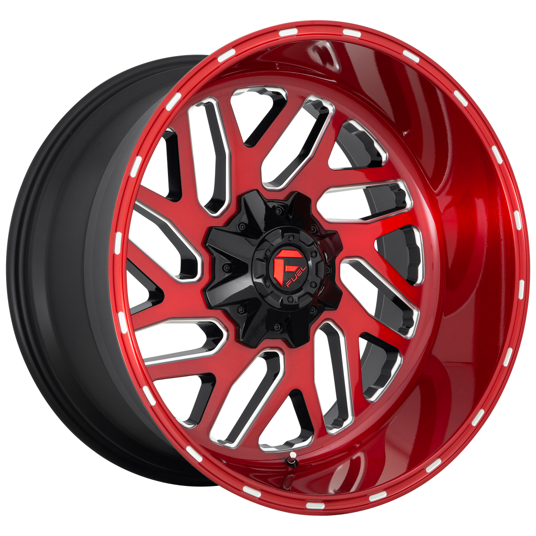 24x12 Fuel Offroad Wheels D691 Triton 8x180 -44 Offset 124.3 Centerbore Candy Red