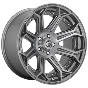 22x10 Fuel Offroad Wheels D705 Siege 5x127 -18 Offset 71.5 Centerbore Gunmetal