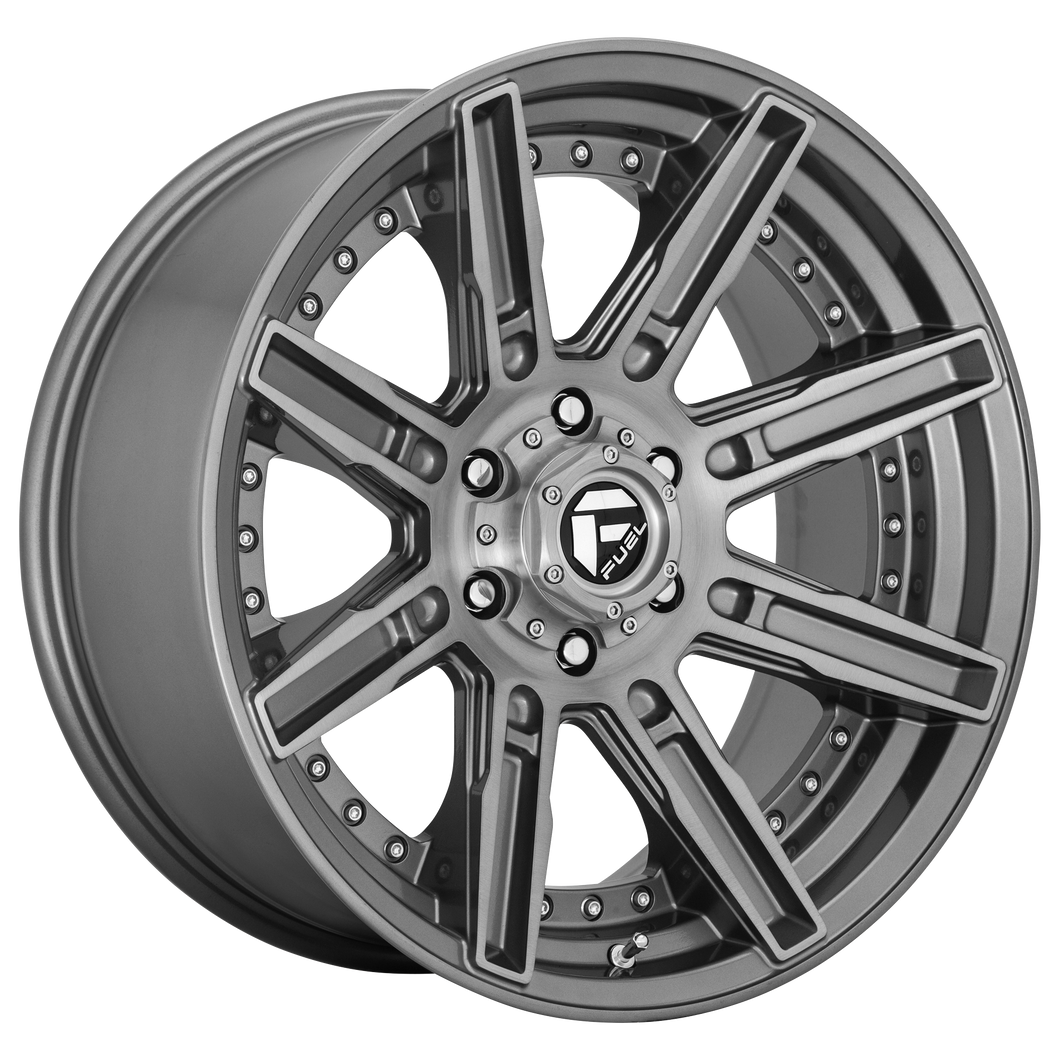 20x10 Fuel Offroad Wheels D710 Rogue Platinum 6x139.7 -18 Offset 106.1 Centerbore Gunmetal