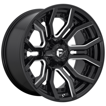 24x12 Fuel Offroad Wheels D711 Rage 8x165.1 -44 Offset 125.2 Centerbore Gloss Black