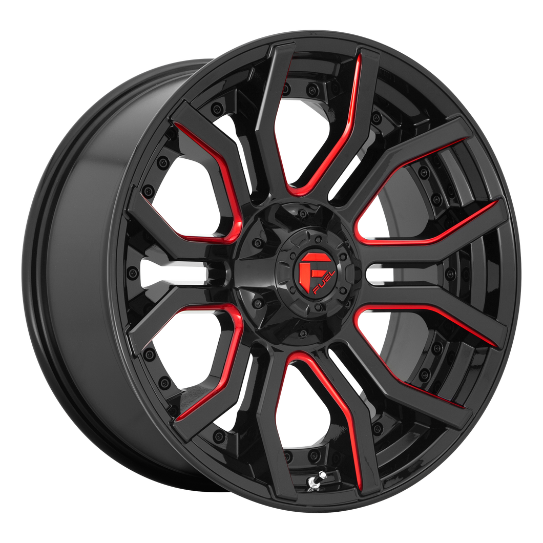 20x10 Fuel Offroad Wheels D712 Rage 8x165.1 -18 Offset 125.1 Centerbore Gloss Black