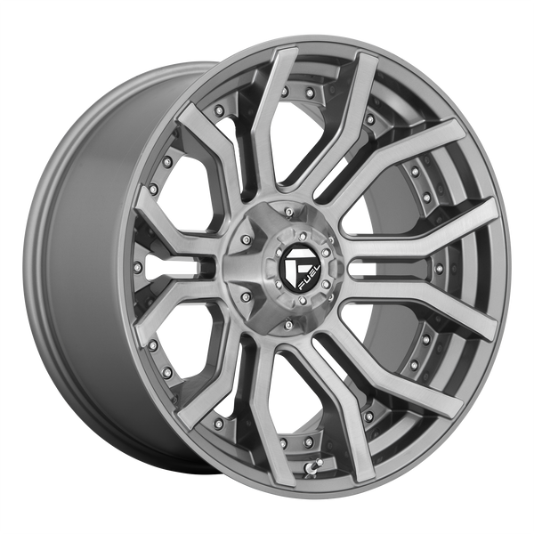 20x9 Fuel Offroad Wheels D713 Rage Platinum 6x135/6x139.7 1 Offset 106.1 Centerbore Gunmetal