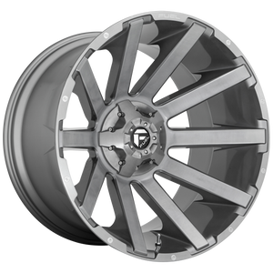 22x12 Fuel Offroad Wheels D714 Contra Platinum 6x135/6x139.7 -43 Offset 106.1 Centerbore Gunmetal