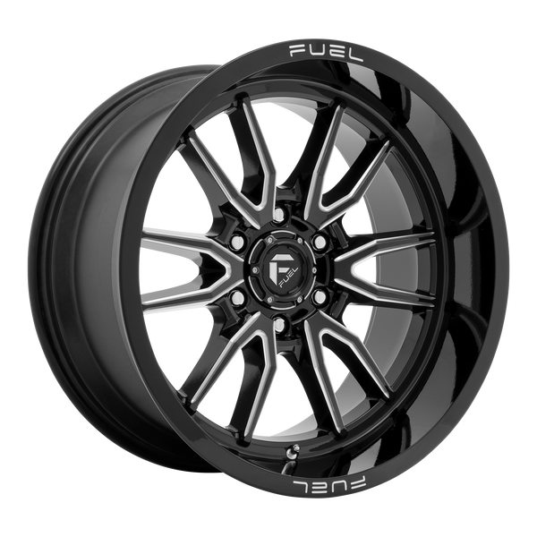 22x12 Fuel Offroad Wheels D761 Clash 8x180 -44 Offset 124.3 Centerbore Gloss Black