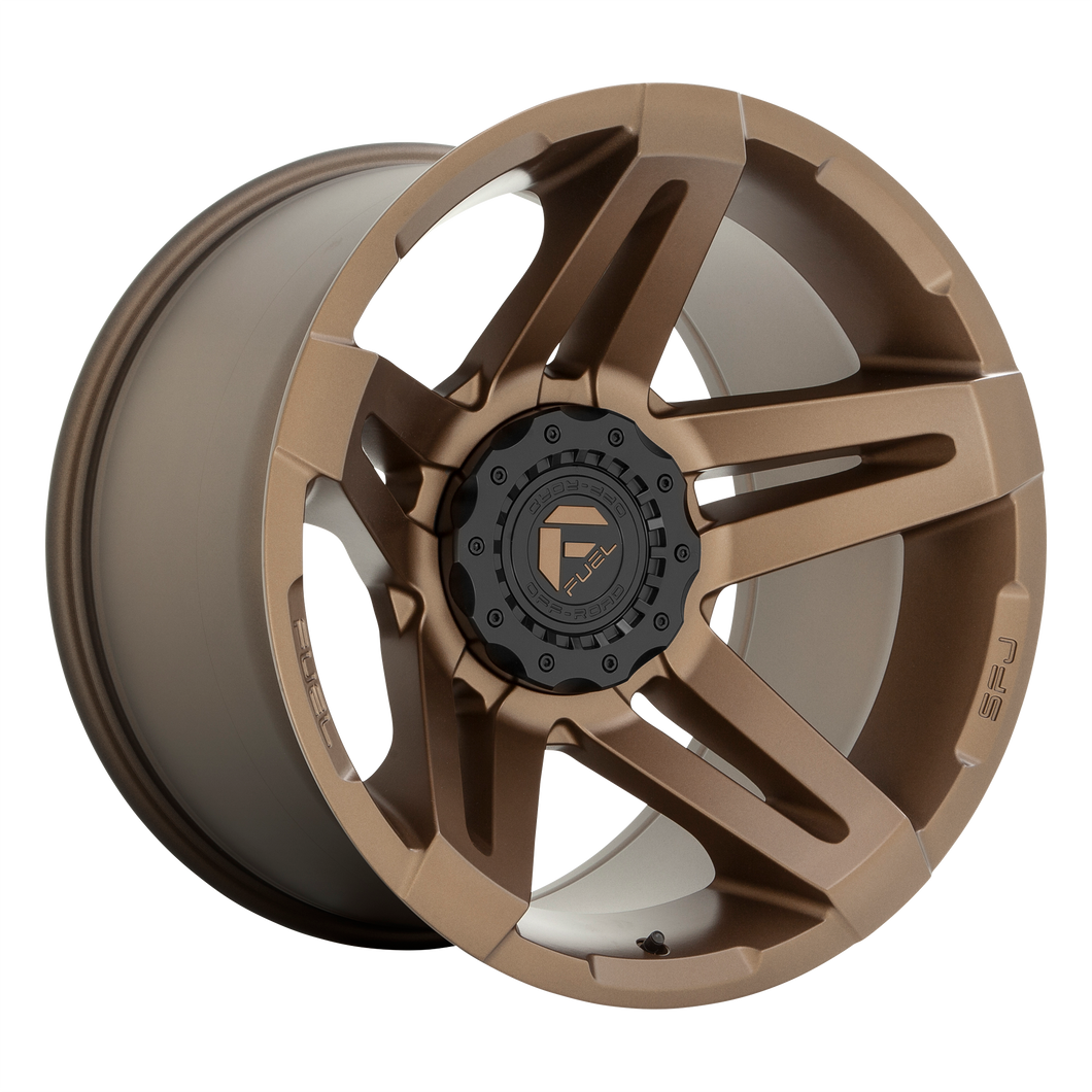 22x14 Fuel Offroad Wheels D765 Sfj 5x127/5x139.7 -75 Offset 87.1 Centerbore Bronze