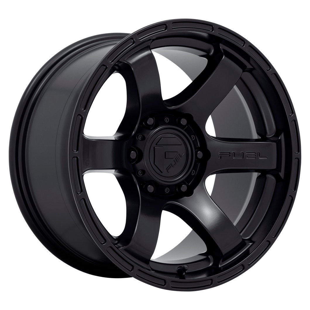 17x9 Fuel Offroad Wheels D766 Rush 6x139.7 -12 Offset 106.1 Centerbore Satin Black