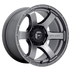 17x9 Fuel Offroad Wheels D767 Rush 6x139.7 -12 Offset 106.1 Centerbore Gunmetal