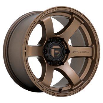 17x9 Fuel Offroad Wheels D768 Rush 6x139.7 -12 Offset 106.1 Centerbore Satin Black