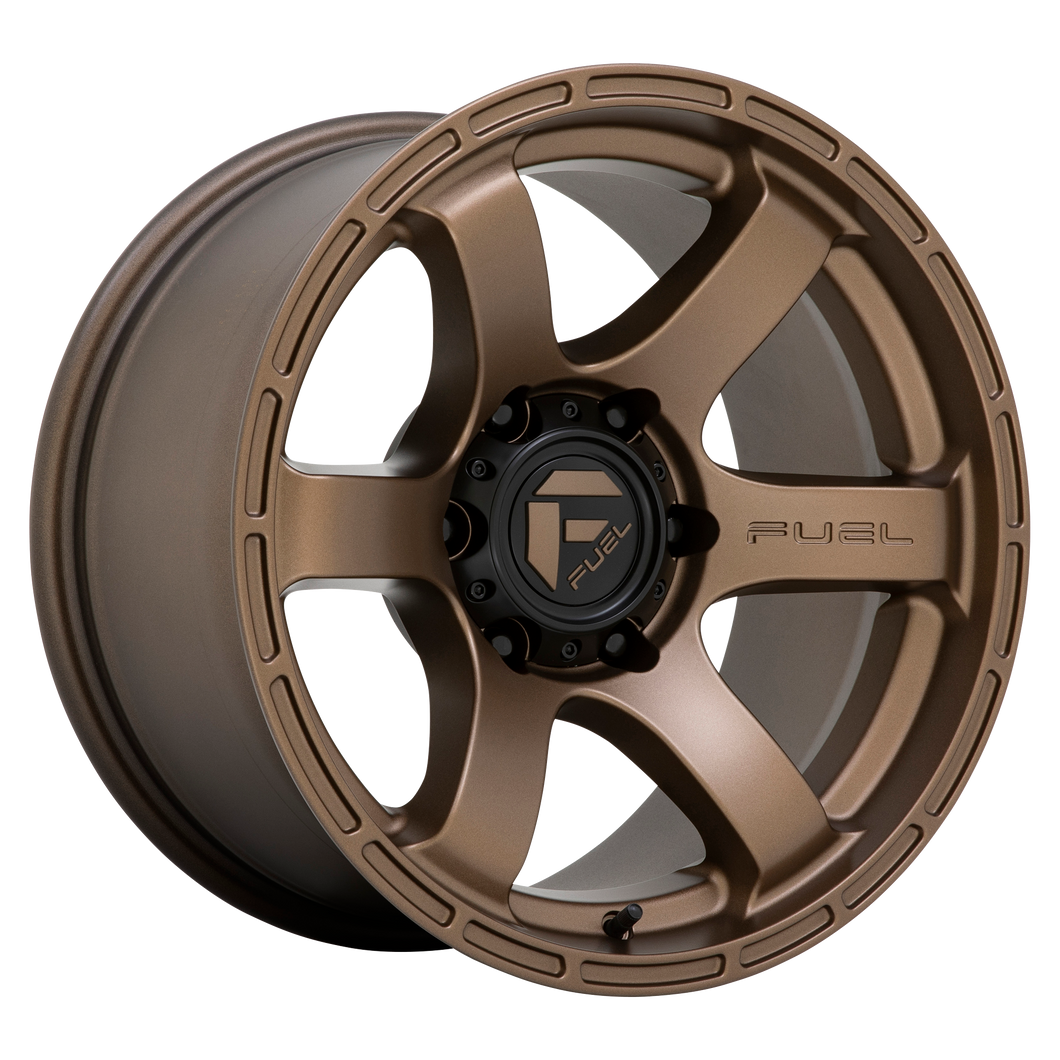 17x9 Fuel Offroad Wheels D768 Rush 6x139.7 -12 Offset 106.1 Centerbore Satin Black