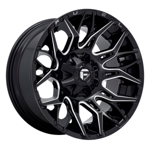 20x9 Fuel Offroad Wheels D769 Twitch 8x180 1 Offset 124.3 Centerbore Gloss Black