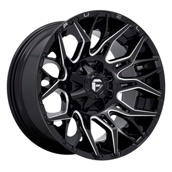 20x9 Fuel Offroad Wheels D769 Twitch 8x180 1 Offset 124.3 Centerbore Gloss Black