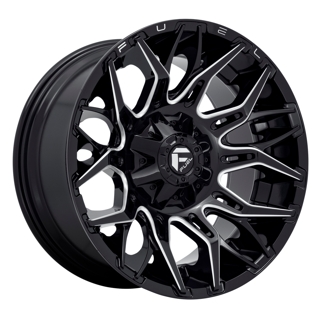 20x9 Fuel Offroad Wheels D769 Twitch 8x180 1 Offset 124.3 Centerbore Gloss Black