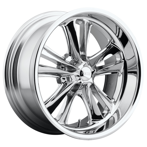 18x8 5x120.65 Foose Wheels F097 Knuckle Chrome Plated 1 offset 72.56 hub