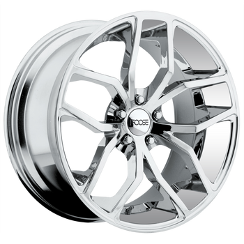 20x8.5 5x114.3 Foose Wheels F148 Outcast Chrome Plated 35 offset 72.56 hub