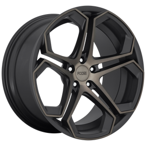 20x9 5x115 Foose Wheels F168 Impala Matte Machined Double Dark Tint 38 offset 71.5 hub