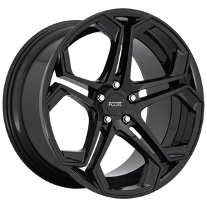 20x9 5x108 Foose Wheels F169 Impala Gloss Black 38 offset 72.56 hub