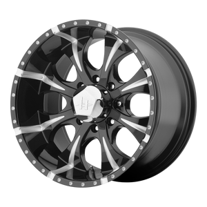 18x9 8x170 Helo Wheels HE791 Maxx Gloss Black Milled -12  offset  130.81  hub