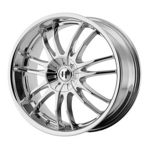 20x8.5  Helo Wheels HE845 Chrome 42  offset  72.6  hub