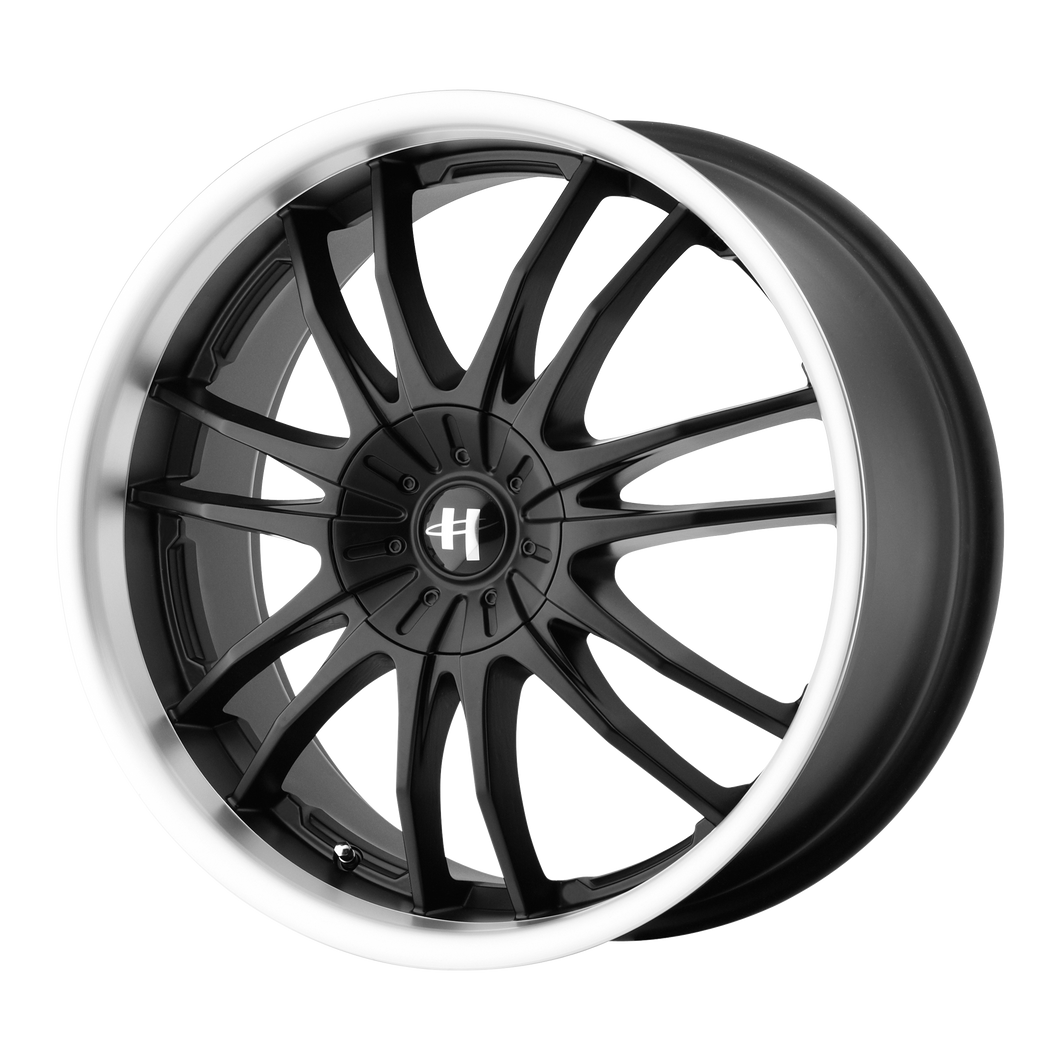 20x8.5  Helo Wheels HE845 Gloss Black Machined 42  offset  72.6  hub