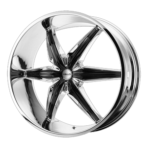 22x9.5  Helo Wheels HE866 Chrome Plated With Gloss Black Accents 10  offset  110.5  hub