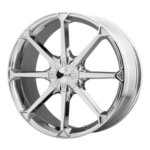 18x8  Helo Wheels HE870 Chrome 42  offset  72.6  hub