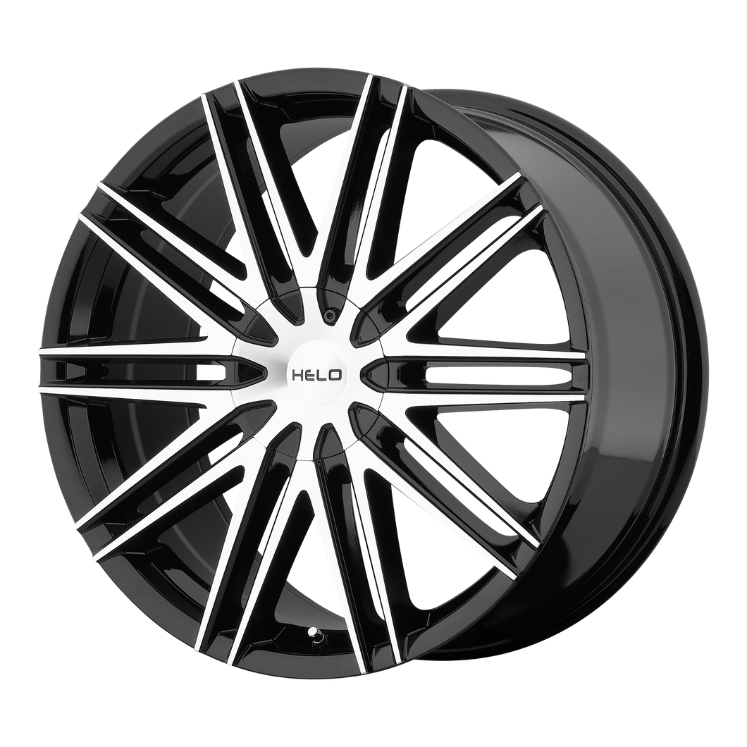 20x8.5  Helo Wheels HE880 Gloss Black Machined Face 21  offset  72.6  hub