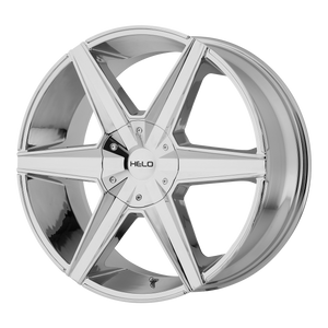 22x9  Helo Wheels HE887 Chrome 15  offset  72.6  hub