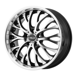 20x8.5  Helo Wheels HE890 Gloss Black Machined Face 35  offset  74.1  hub