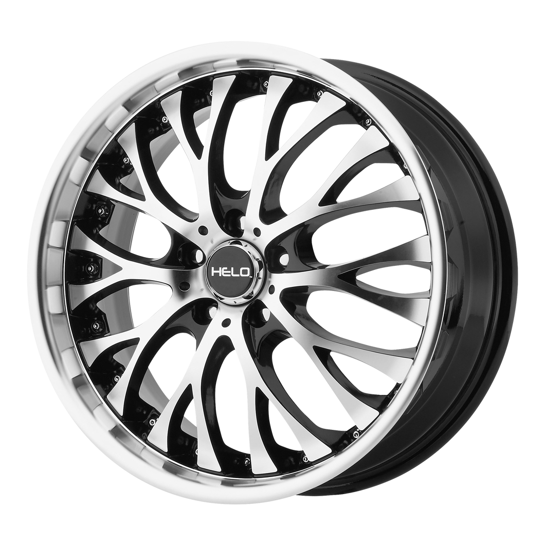 20x8.5  Helo Wheels HE890 Gloss Black Machined Face 35  offset  74.1  hub