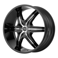 24x9  Helo Wheels HE891 Gloss Black 10  offset  72.6  hub