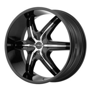 20x8.5  Helo Wheels HE891 Gloss Black 35  offset  72.6  hub